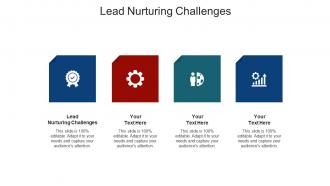 Lead nurturing challenges ppt powerpoint presentation icon clipart images cpb