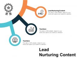 Lead nurturing content ppt powerpoint presentation slides topics cpb