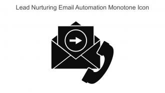 Lead Nurturing Email Automation Monotone Icon In Powerpoint Pptx Png And Editable Eps Format