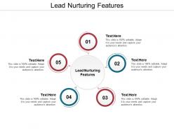 Lead nurturing features ppt powerpoint presentation portfolio model cpb