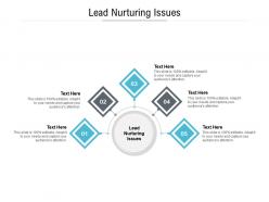 Lead nurturing issues ppt powerpoint presentation infographics themes cpb
