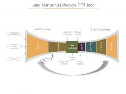 Lead Nurturing Lifecycle Ppt Icon