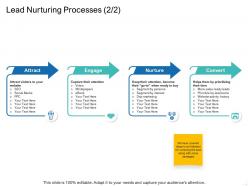 Lead Nurturing Processes Nurture Ppt Powerpoint Presentation Pictures Designs