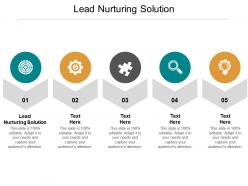 Lead nurturing solution ppt powerpoint presentation show cpb