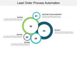Lead order process automation ppt powerpoint presentation inspiration show cpb