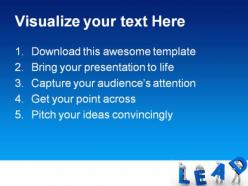 Lead people leadership powerpoint backgrounds and templates 0111