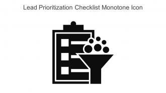 Lead Prioritization Checklist Monotone Icon In Powerpoint Pptx Png And Editable Eps Format