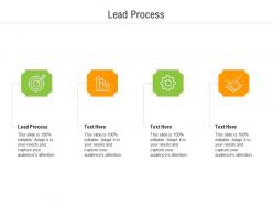 Lead process ppt powerpoint presentation pictures graphics tutorials cpb