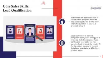 Lead Qualification As A Core Sales Skill Training Ppt