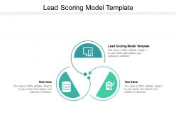 Lead scoring model template ppt powerpoint presentation infographics smartart cpb