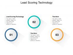 Lead scoring technology ppt powerpoint presentation layouts example file cpb