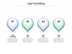 Lead scrubbing ppt powerpoint presentation file outline cpb