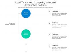 Lead time cloud computing standard architecture patterns ppt powerpoint slide