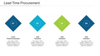 Lead Time Procurement Ppt Powerpoint Presentation File Icon Cpb