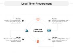 Lead time procurement ppt powerpoint presentation infographic template ideas cpb