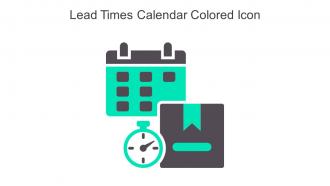 Lead Times Calendar Colored Icon In Powerpoint Pptx Png And Editable Eps Format