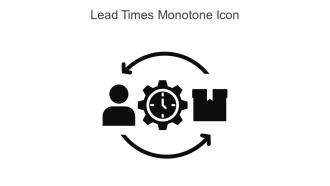 Lead Times Monotone Icon In Powerpoint Pptx Png And Editable Eps Format