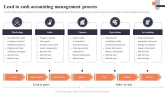 Lead To Cash Accounting Management Process