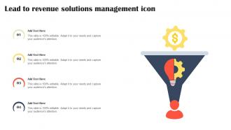 Lead To Revenue Solutions Management Icon