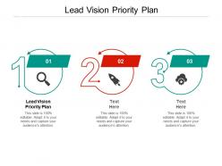 Lead vision priority plan ppt powerpoint presentation inspiration mockup cpb