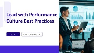 Lead With Performance Culture Best Practices PPT Mockup AT