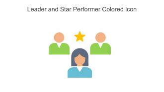 Leader And Star Performer Colored Icon In Powerpoint Pptx Png And Editable Eps Format