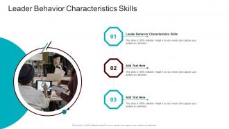 Leader Behavior Characteristics Skills In Powerpoint And Google Slides Cpb