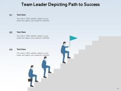 Leader business communicating motivational successful success goals pyramid