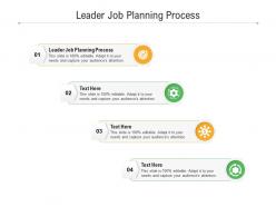 Leader job planning process ppt powerpoint presentation layouts tips cpb