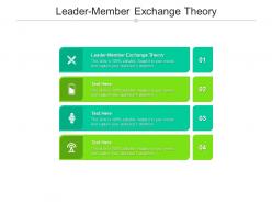 Leader member exchange theory ppt powerpoint presentation icon graphics cpb