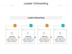Leader onboarding ppt powerpoint presentation ideas sample cpb