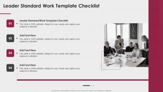 Leader Standard Work Template Checklist In Powerpoint And Google Slides Cpb