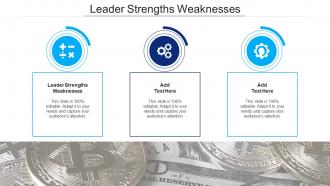 Leader Strengths Weaknesses In Powerpoint And Google Slides Cpb