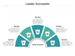 Leader successful ppt powerpoint presentation infographics aids cpb