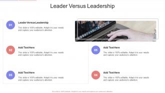 Leader Versus Leadership In Powerpoint And Google Slides Cpb