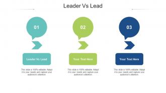 Leader vs lead ppt powerpoint presentation infographic template shapes cpb