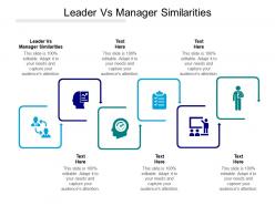 Leader vs manager similarities ppt powerpoint presentation introduction cpb