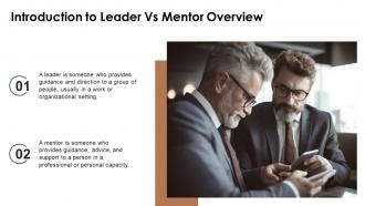 Leader Vs Mentor powerpoint presentation and google slides ICP Professional Informative