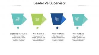 Leader vs supervisor ppt powerpoint presentation professional graphics tutorials cpb