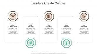 Leaders Create Culture In Powerpoint And Google Slides Cpb