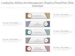 Leadership abilities and management graphics powerpoint slide download