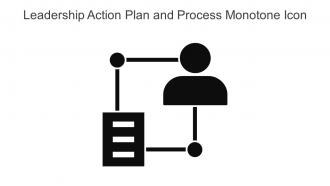 Leadership Action Plan And Process Monotone Icon In Powerpoint Pptx Png And Editable Eps Format