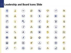 Leadership and board icons slide ppt powerpoint presentation icon design