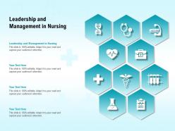 Leadership and management in nursing ppt powerpoint presentation ideas example