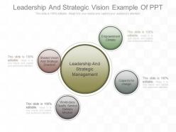 Leadership And Strategic Vision Example Of Ppt