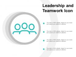 Leadership and teamwork icon