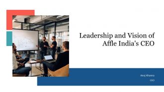 Leadership And Vision Of Affle Indias CEO PPT Graphics AT