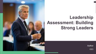 Leadership Assessment Building Strong Leaders PPT Graphics AT