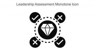 Leadership Assessment Monotone Icon In Powerpoint Pptx Png And Editable Eps Format