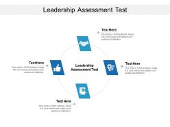 Leadership assessment test ppt powerpoint presentation pictures smartart cpb